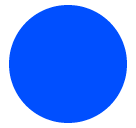 Blue Circle Emoji in SoftBank
