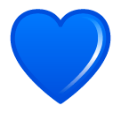 Blaues Herz Emoji SoftBank