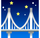 Bridge at Night Emoji in SoftBank