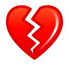 💔 Gebrochenes Herz Emoji auf SoftBank
