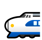 Hochgeschwindig­keitszug mit stromlinien­förmiger Nase Emoji SoftBank