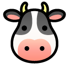 Коровья морда Эмодзи в SoftBank
