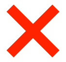 ❌ Marca de cruz Emoji en SoftBank