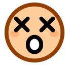 Benommenes Gesicht Emoji SoftBank