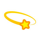 💫 Simbolo della stella con scia circolare Emoji su SoftBank
