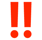 double-exclamation-mark Emoji softbank
