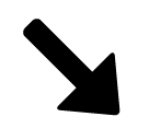 ↘️ Down-Right Arrow Emoji in SoftBank