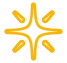Estrella de ocho puntas Emoji SoftBank