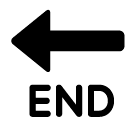 Pfeil „END“ Emoji SoftBank