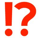 ⁉️ Exclamation Question Mark Emoji in SoftBank