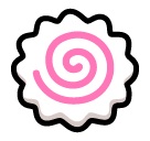 🍥 Pastel de peixe com espiral Emoji nos SoftBank