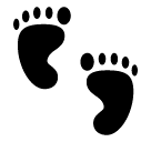 Footprints Emoji in SoftBank