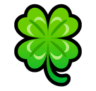 🍀 Four Leaf Clover Emoji in SoftBank