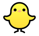 Front-Facing Baby Chick Emoji in SoftBank