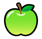 Зеленое яблоко Эмодзи в SoftBank