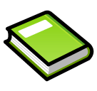 📗 Livro escolar verde Emoji nos SoftBank