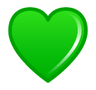 Зеленое сердце Эмодзи в SoftBank