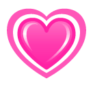 💗 Corazón creciente Emoji en SoftBank