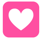 Decoração com coração Emoji SoftBank
