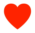 ♥️ Herz (Kartenfarbe) Emoji auf SoftBank