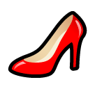 👠 High-heeled Shoe Emoji in SoftBank