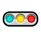 Horizontal Traffic Light Emoji in SoftBank