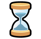 Hourglass Not Done Emoji in SoftBank
