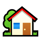 house-with-garden Emoji softbank