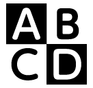 Símbolo de introdução de escrita – maiúsculas Emoji SoftBank