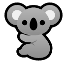 🐨 Tête de koala Émoji sur SoftBank