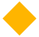 🔶 Large Orange Diamond Emoji in SoftBank