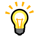 💡 Glühbirne Emoji auf SoftBank