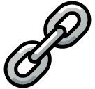 Símbolo de eslabón de cadena Emoji SoftBank