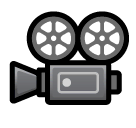 🎥 Movie Camera Emoji in SoftBank