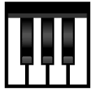 musical-keyboard Emoji softbank