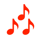 Notas musicais Emoji SoftBank