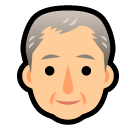 Пожилой мужчина Эмодзи в SoftBank