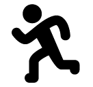 Person Running Emoji in SoftBank