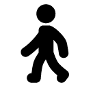 Person Walking Emoji in SoftBank