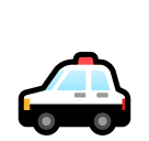 Auto della polizia Emoji SoftBank