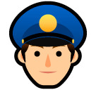 Police Officer Emoji in SoftBank