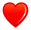 Красное сердце Эмодзи в SoftBank