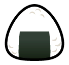 Rice Ball Emoji in SoftBank