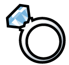 💍 Ring Emoji auf SoftBank