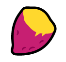 🍠 Geröstete Süßkartoffel Emoji auf SoftBank
