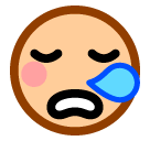 Sleepy Face Emoji in SoftBank
