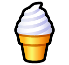 Soft Ice Cream Emoji in SoftBank