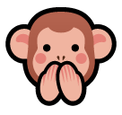 speak-no-evil-monkey Emoji softbank