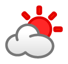 sun-behind-cloud Emoji softbank