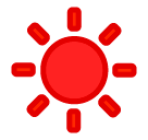 Sun Emoji in SoftBank